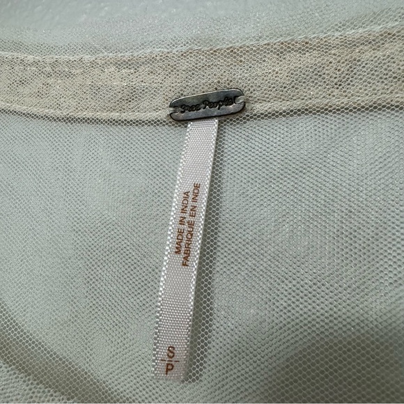 Free People The Vicki Lace Embroidered Mesh Crop Top—S - Picture 8 of 8